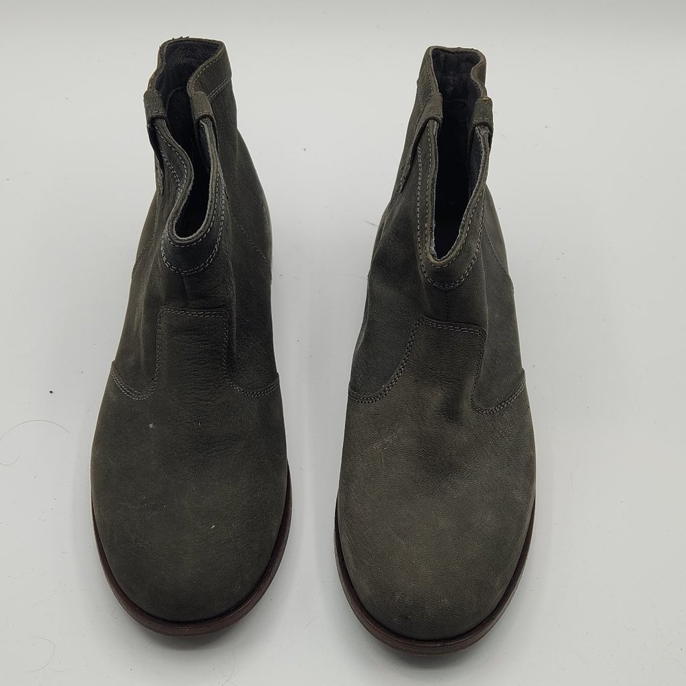 Camper Green Leather Ankle Booties - Picture 2 of 5